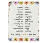 LLBOGRGGN Various Languages Metal Sign For Office Wall-Art Warm Welcome Poster Volunteer Check In Station Tin 8 X 12 inch