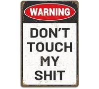 LLBOGRGGN Vintage Glossy This Is My Tin Sign Peel Stick Reusable Man Cave Garage Decor Oval Metal Wall Accent 8 X 12 in