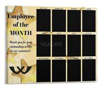 LLBOGRGGN Workplace Recognition Art Poster Employee of the Month Design for Corporate Wall Decor(Unframed,12x18inch(30x45cm))