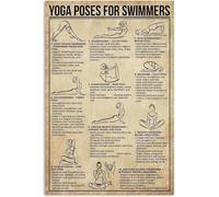 LLBOGRGGN Yoga Anatomy and Flow Poster - Vibrant Wall Chart for Beginners and Enthusiasts, Decorative Canvas Art for Meditation Space or Bedroom(Unframed,16x24inch(40x60cm))