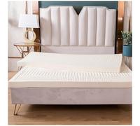 Llchaensc Colchón De Látex Natural, Topper De Colchón Suave Grueso Alivia La Presión, Cubierta De Colchón De Látex Orgánico 100%,7.5cm,150x190cm(59x75in)