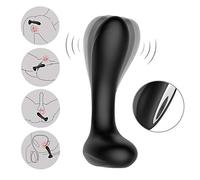 LLDW Estimulador De Próstata, 10 Modos De Vibradores De Electroestimulación, Juguetes Sexuales Recargables USB Butt Plug para Hombres, Mujeres, Pareja De Lesbianas, Impermeable