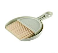 Llega fácilmente a cada esquina con este juego compacto de mini barrido con un cepillo de cerdas de nailon resistente (verde)