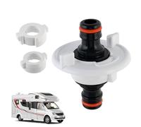 Llegada de Agua RV Ciudad Conector rápido universal | Adaptador de llenado de agua dulce RV para llenado exterior tanque boca de drenaje acceso camping caravana