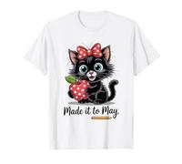 Llegó a May Black Cat Teacher Camiseta