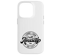 Llegué y Vi Que tenía ansiedad, así Que me FUI: Dicho Divertido de la Oficina Carcasa para iPhone 14 Pro