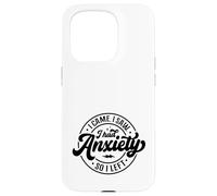 Llegué y Vi Que tenía ansiedad, así Que me FUI: Dicho Divertido de la Oficina Carcasa para iPhone 15 Pro