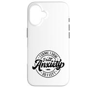 Llegué y Vi Que tenía ansiedad, así Que me FUI: Dicho Divertido de la Oficina Carcasa para iPhone 16