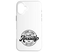 Llegué y Vi Que tenía ansiedad, así Que me FUI: Dicho Divertido de la Oficina Carcasa para iPhone 16 Plus