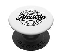 Llegué y Vi Que tenía ansiedad, así Que me FUI: Dicho Divertido de la Oficina PopSockets PopGrip Adhesivo