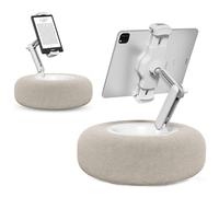 LLELEMAMO Snuggle Screen Phone Holder, Snugglescreen Phone Holder, Tablet Stand Pillow, Cozy 360° Adjustable Phone Holder for Bed, Suitable for Viewing on Bed, Couch and Desk (Off-White)