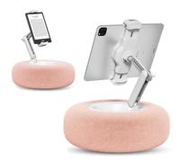 LLELEMAMO Snuggle Screen Phone Holder, Snugglescreen Phone Holder, Tablet Stand Pillow, Cozy 360° Adjustable Phone Holder for Bed, Suitable for Viewing on Bed, Couch and Desk (Pink)