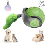 LLELEMAMO Tail 2.0, Tail Cat Toy, Interactive Cat Toy for Indoor Cats, USB Rechargeable Smart Automatic Moving Cat Dog Toy Ball, Two Speed Adjustment, with Replacement Tail (Green)