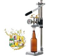 Llenadora de botellas de cerveza con manómetro, control de flujo ajustable para cerveza casera