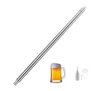 Llenadora de botellas de cerveza de acero inoxidable de 13,7 pulgadas con resorte, herramienta manual para el embotellado de cerveza, accesorio para la elaboración casera de cerveza, vino y sidra