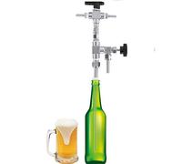 Llenadora de botellas de cerveza, llenadora de contrapresión de acero inoxidable 304, kit de elaboración de cerveza casera de CO2, para uso doméstico o profesional de bricolaje, cerveza y vino