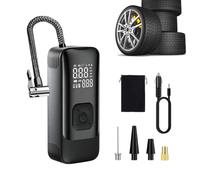 Llenadora de neumáticos de coche, 2 modos, con cable | Minibomba de aire exterior para coche, deporte, exterior, hogar, viajes, ayuda en carretera