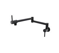 Llenadora de Ollas, Pot rellena grifo de cocina montada en la pared plegada agua fría toque gira boque(Nero)