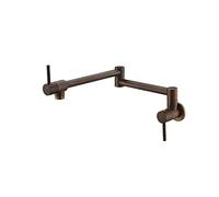 Llenadora de Ollas, Pot rellena grifo de cocina montada en la pared plegada agua fría toque gira boque(Antique Bronze)