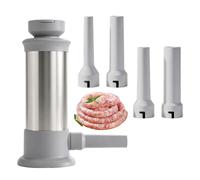 Llenadora de Salchichas Manual | Máquinas de llenado de tubos de carne | Relleno de salchichas domésticas para el hogar, cocina, catering, restaurante, apartamento | Desayuno