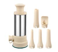Llenadora de salchichas - Máquina de llenado de salchichas casera vertical, Máquina de llenado de salchichas de carne con empuje manual de acero inoxidable, | Máquina llenadora de carne manual sin es