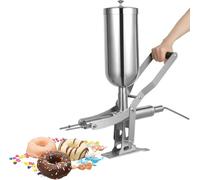 Llenadora manual de churros españoles 5L, máquina de llenado de donuts comercial de acero inoxidable 304, inyector de chocolate para mermelada de crema de encimera para restaurante de panadería