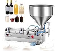 Llenadora neumática de botellas con tolva para llenado manual de líquidos en botellas pequeñas, presión de aire de 0,4 a 0,9 mp, capacidad de 30 a 300 ml, 220 V