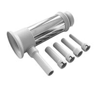 Llenadora vertical manual de salchichas, máquina de llenado y fabricación | El relleno vertical manual de salchichas ABS duradero y acero inoxidable viene con 4 tubos para preparación comercial de