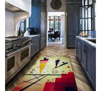 Lleno de alfombras lavables a máquina Vitality 60x120cm Para salón dormitorio de chicos chicos guardería tapete abstractas modernas antideslizantes respaldo réplicas arte geométrico felpudo retro