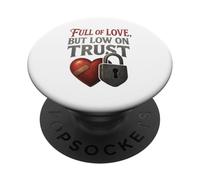 Lleno de amor pero baja confianza PopSockets PopGrip Adhesivo