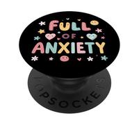 Lleno de Ansiedad Pastel Lindo Kawaii Cita PopSockets PopGrip Adhesivo
