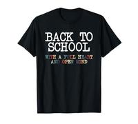 Lleno De Corazón Y Mente Abierta De Regreso A La Escuela Profes Camiseta