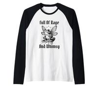 Lleno De Rabia Y Capricho Hada Rana Fantasía Mágica Cuento De Hadas Camiseta Manga Raglan