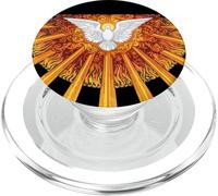 Lleno del Espíritu Santo Pentecostés Paloma Católica Domingo PopSockets PopGrip para MagSafe