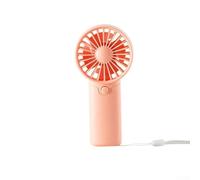 Lleva fácilmente este ventilador de bolsillo compacto de mano para una brisa refrescante en cualquier momento y en cualquier lugar que lo necesites (rosa)