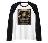 Lleva sabiduría como armadura atemporal Cosmic Novedad y audaz Camiseta Manga Raglan