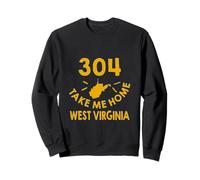Llévame a casa West Virginia State Map WV 304 Roots Pride Sudadera