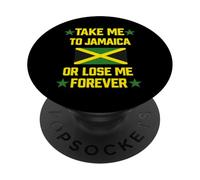 Llévame a Jamaica o Lose Me Forever Crucero por la Bandera del Caribe PopSockets PopGrip Adhesivo