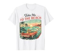 Llévame a la Playa Retro Sunset Drive Camiseta