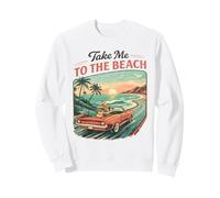 Llévame a la Playa Retro Sunset Drive Sudadera