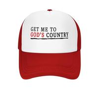 Llévame A La Tierra De Dios, América. Unisex Gorras Hip Hop Ajustable Sombrero Resistente Gorra De Béisbol para Tenis Aire Libre Golf