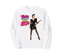 Llévame a los 80 Glam Rock Guitar Girl Pop Art Sudadera