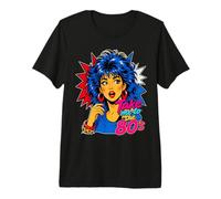 Llévame a los 80, Pop Art Retro, Big Hair, Glam Girl Camiseta Premium
