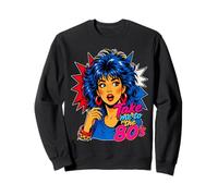 Llévame a los 80, Pop Art Retro, Big Hair, Glam Girl Sudadera