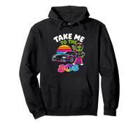 Llévame a los 80 Retro Synthwave Alien Throwback Nostalgia Sudadera con Capucha