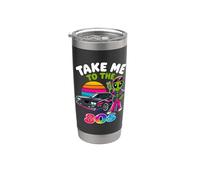 Llévame a los 80 Retro Synthwave Alien Throwback Nostalgia Vaso térmico de acero inoxidable de doble pared