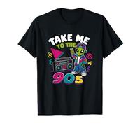 Llévame a los 90 Retro Alien Hip Hop Boombox Throwback Camiseta