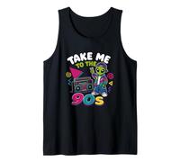 Llévame a los 90 Retro Alien Hip Hop Boombox Throwback Camiseta sin Mangas