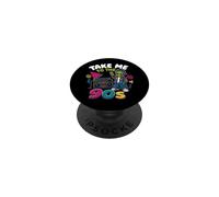 Llévame a los 90 Retro Alien Hip Hop Boombox Throwback PopSockets PopGrip Adhesivo