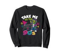 Llévame a los 90 Retro Alien Hip Hop Boombox Throwback Sudadera